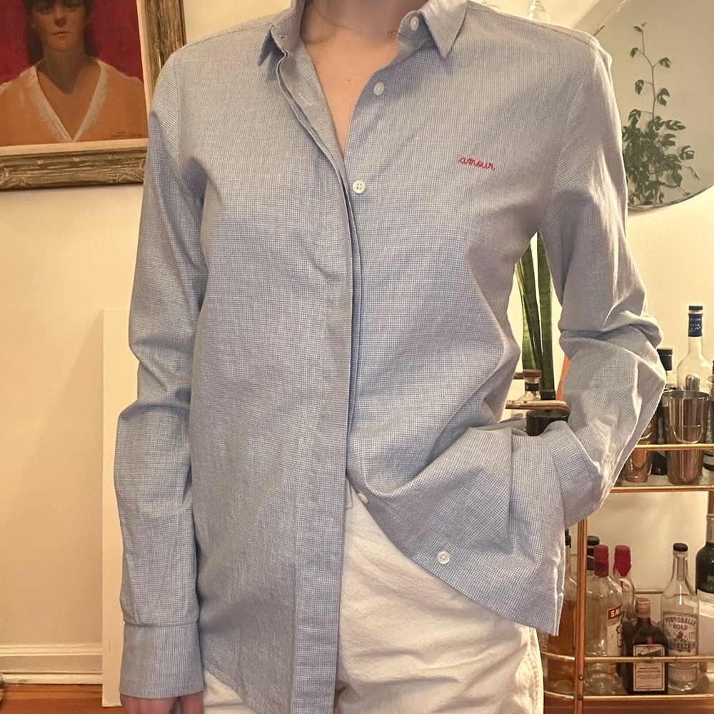 Light Blue Button-Up Shirt